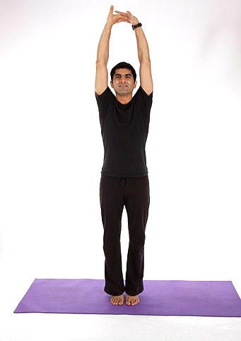 Tadasana is yogic exercise used for  centering the body and mind.